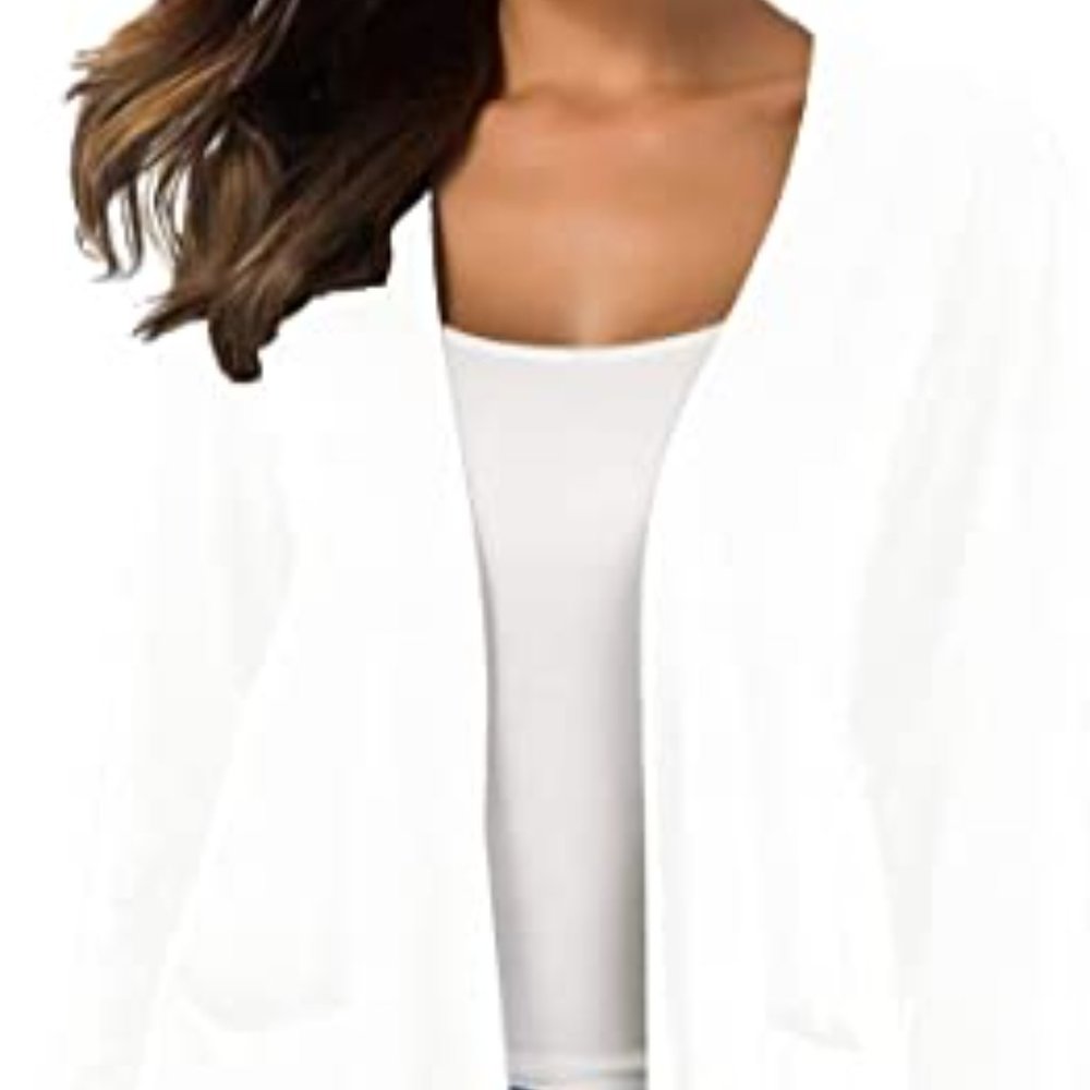 TownCat Cardigan- Womens White Size L NWT